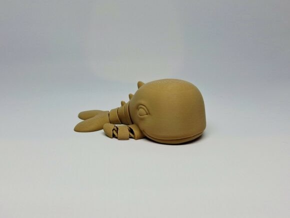 Adorable Flexi Sperm Whale STL for Easy 3D Printing: A Fun and Flexible Desk Toy