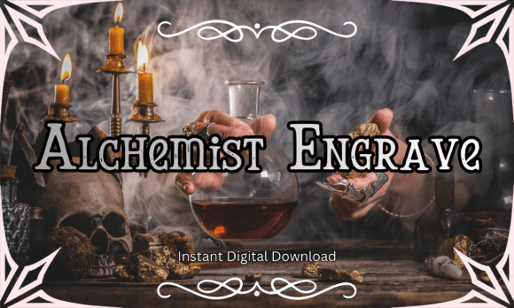 Alchemist Engrave: A Vintage-Inspired Font for Moody, Magical Design