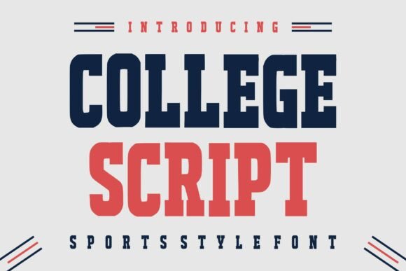 College Script: The Ultimate Font for Athletic Branding and Design