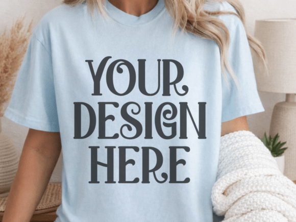 Comfort Colors CC1717 Chambray Mockup: A Designer’s Essential Tool for Realistic Product Displays