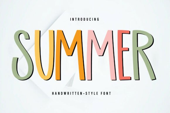 Discover the Joy of Summer: A Playful Font for Creative Expression