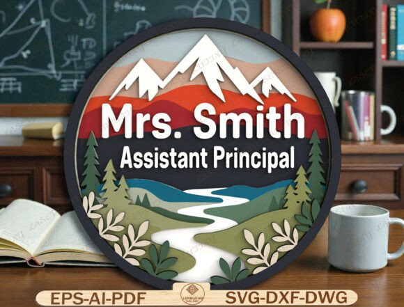 Enhancing School Office Spaces with the Assistant Principal Door Sign SVG