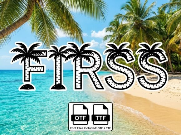 Escape to Paradise with Firss: A Sun-Soaked Display Typeface