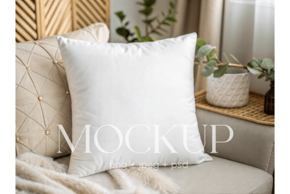 Luxury Boho Pillow Mockup
