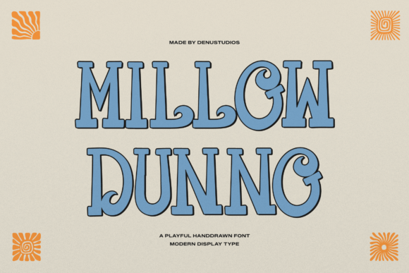 Millow Dunno: A Retro-Chic Font for Laid-Back Designs