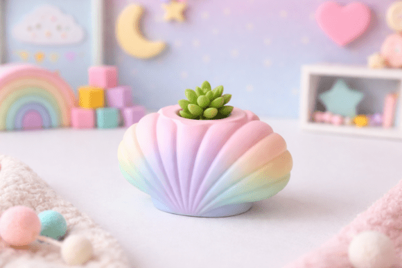 Mini Seashell Holder STL Shell Light 3D: A Versatile Coastal Decor Solution