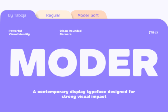 Modern Typography with Moder: A Bold Step into Contemporary Design