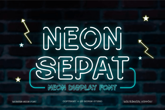 Neon Sepat: A Vibrant Display Font for Bold Branding
