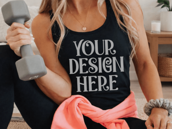 Next Level 1533 Black Tank Top Mockup: A Designer’s Essential Tool for Realistic Product Display
