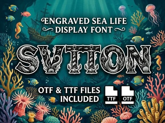 Sutton: A Bold Display Font for Creative Expression