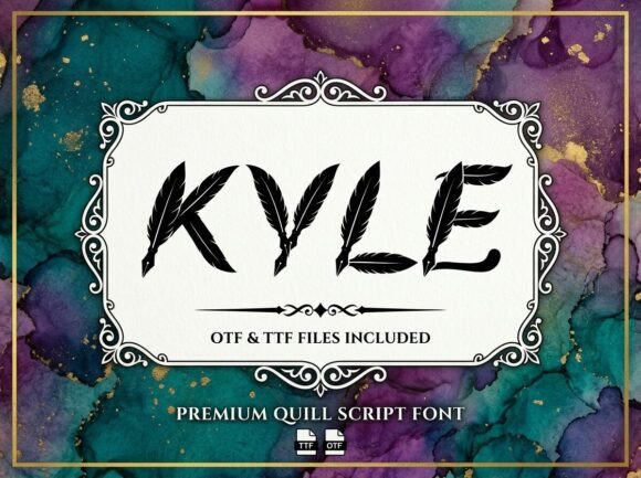 The Timeless Elegance of Kyle: A Calligraphic Typeface for Modern Creativity