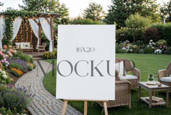 Wedding Sign Mockup on Easel: A Versatile Tool for Event Designers and Planners